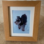Oak picture frame with discreet integrated ashes compartment